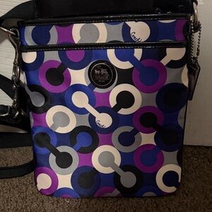 Coach Vibrant Circle Pattern Crossbody